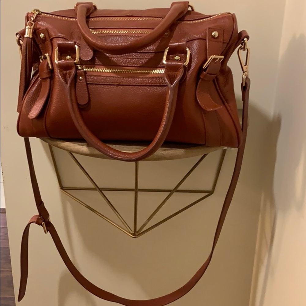 Erica Anenberg Cross body brown leather purse